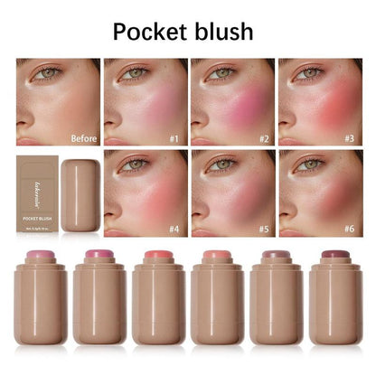 Long-Lasting Waterproof Blush Stick Set – Highly Pigmented & Silky Finish