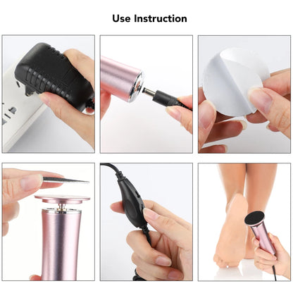 Electric Pedicure Tool – Callus Remover with Replacement Sandpaper