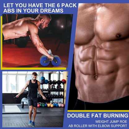 Ab Roller Wheel – Automatic Rebound Core Trainer for Home Gym