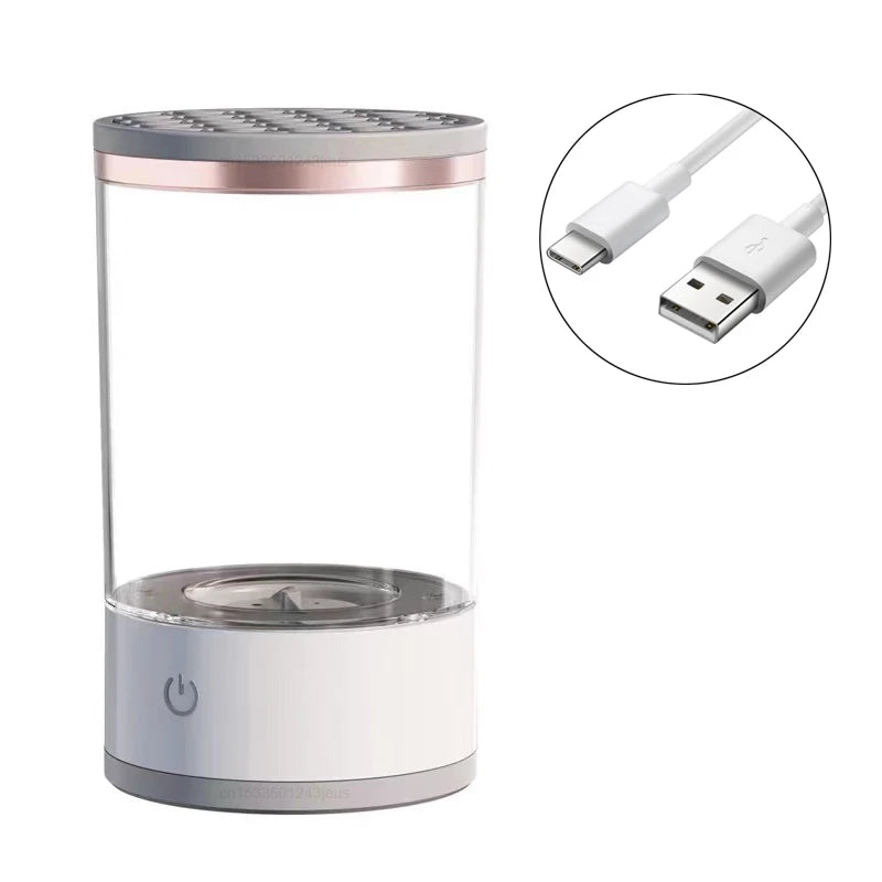 Electric USB Makeup Brush Cleaner – Portable Automatic Rotary Washer"