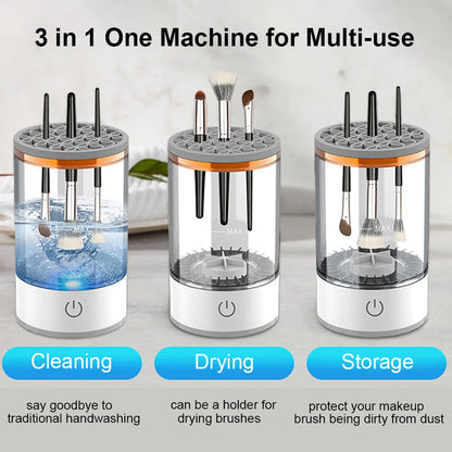 Electric USB Makeup Brush Cleaner – Portable Automatic Rotary Washer"