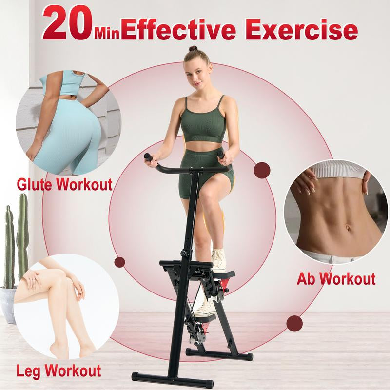 The ONLY Folding Climbing Machine NEEDED – Multi Angle Adjustable Resistance, 300LB Capacity