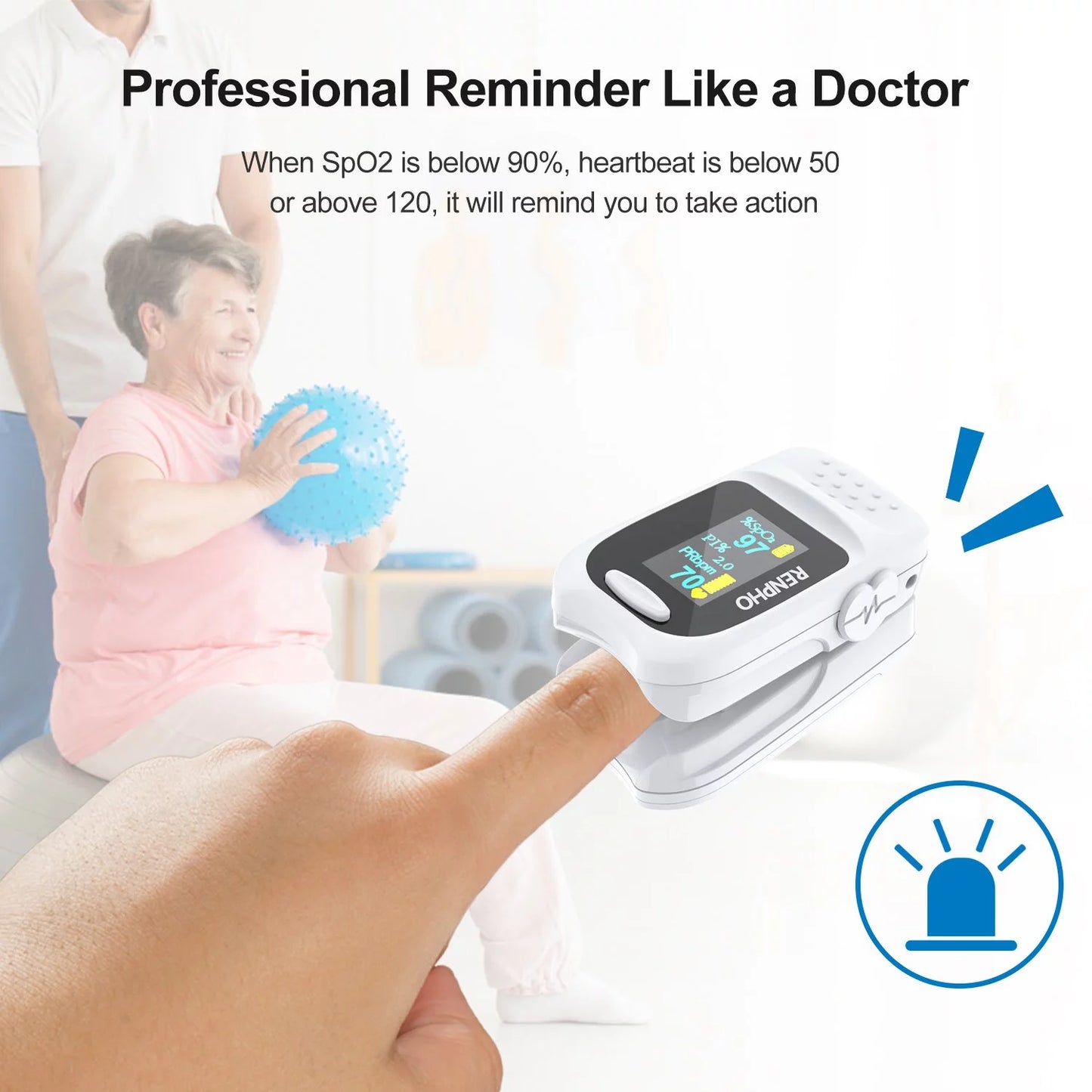 Fingertip Pulse Oximeter – SpO2 & Heart Rate Monitor with OLED Display