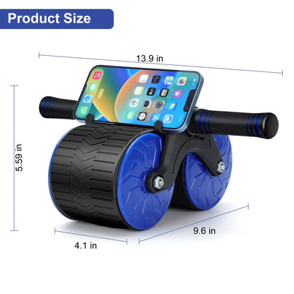 Ab Roller Wheel – Automatic Rebound Core Trainer for Home Gym